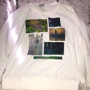 A white sweater size L